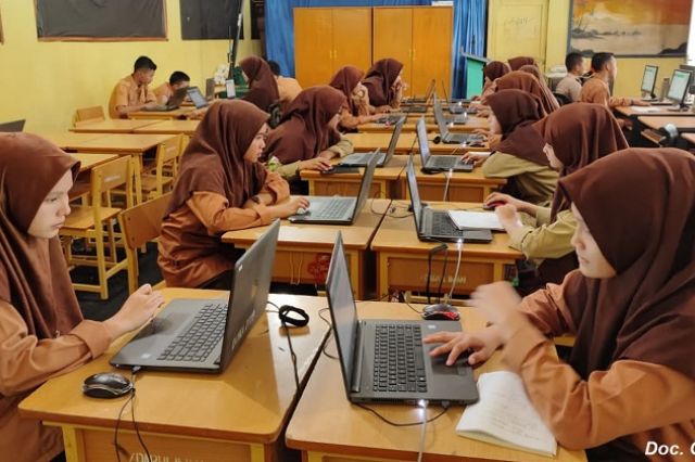 Siswa SMA & SMK Aceh Tenggara Antusias ikut Try Out UTBK.